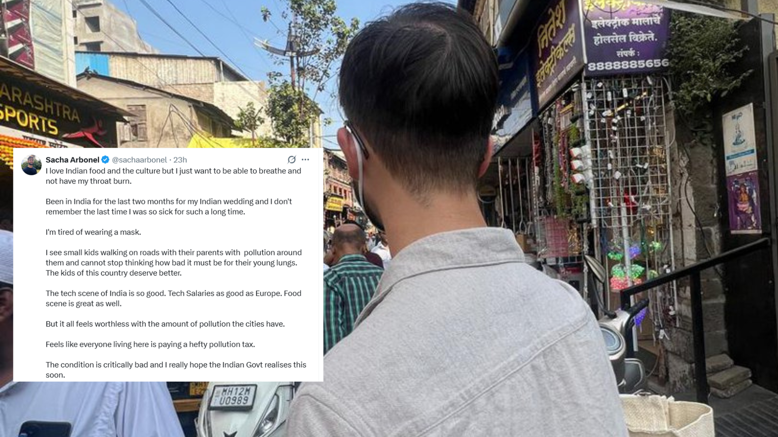 ‘I just want to breathe’: Dutch techie says India’s air left him constantly sick, internet backs his concerns