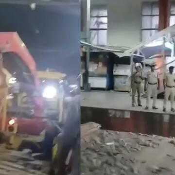 Dum Dum station sees major anti-encroachment drive as bulldozers remove illegal shops