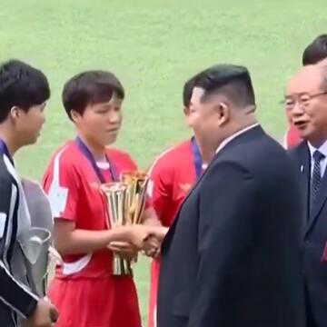 North Korea's trailblazing women's club celebrates historic Asian title as Kim Jong Un joins festivities