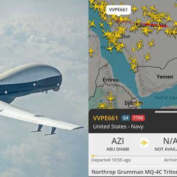 What is the Northrop Grumman MQ-4C Triton used for? Details on the UAV after its surfaces above Saudi Arabia