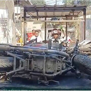 Tragic accident on Kamalgazi flyover as young biker falls