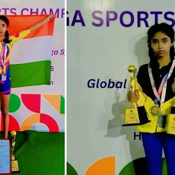 Bardhaman’s 12-year-old Pratyusha Kole wins gold for India at Nepal Yoga Championship