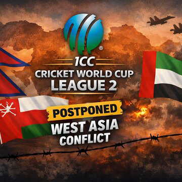 ICC CWC League 2 matches in Nepal postponed amid escalating West Asia conflict