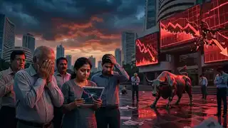 Stock market down for 5 consecutive weeks; ₹9 lakh crore wiped out in Friday crash