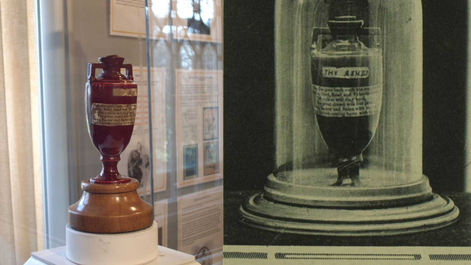 What lies inside the iconic urn of ‘The Ashes’?