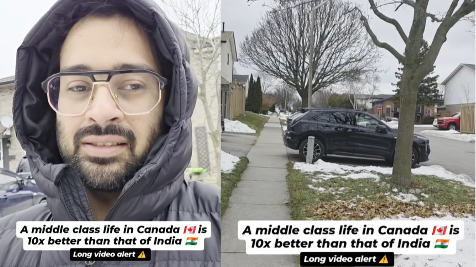 ‘Middle-class life is better in Canada is 10x better than...’: Indian man’s video divides the internet: WATCH