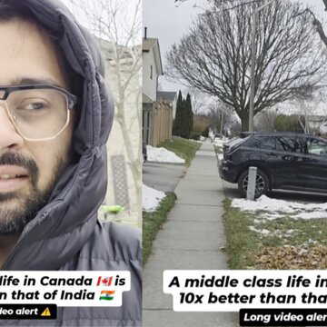 ‘Middle-class life is better in Canada is 10x better than...’: Indian man’s video divides the internet: WATCH