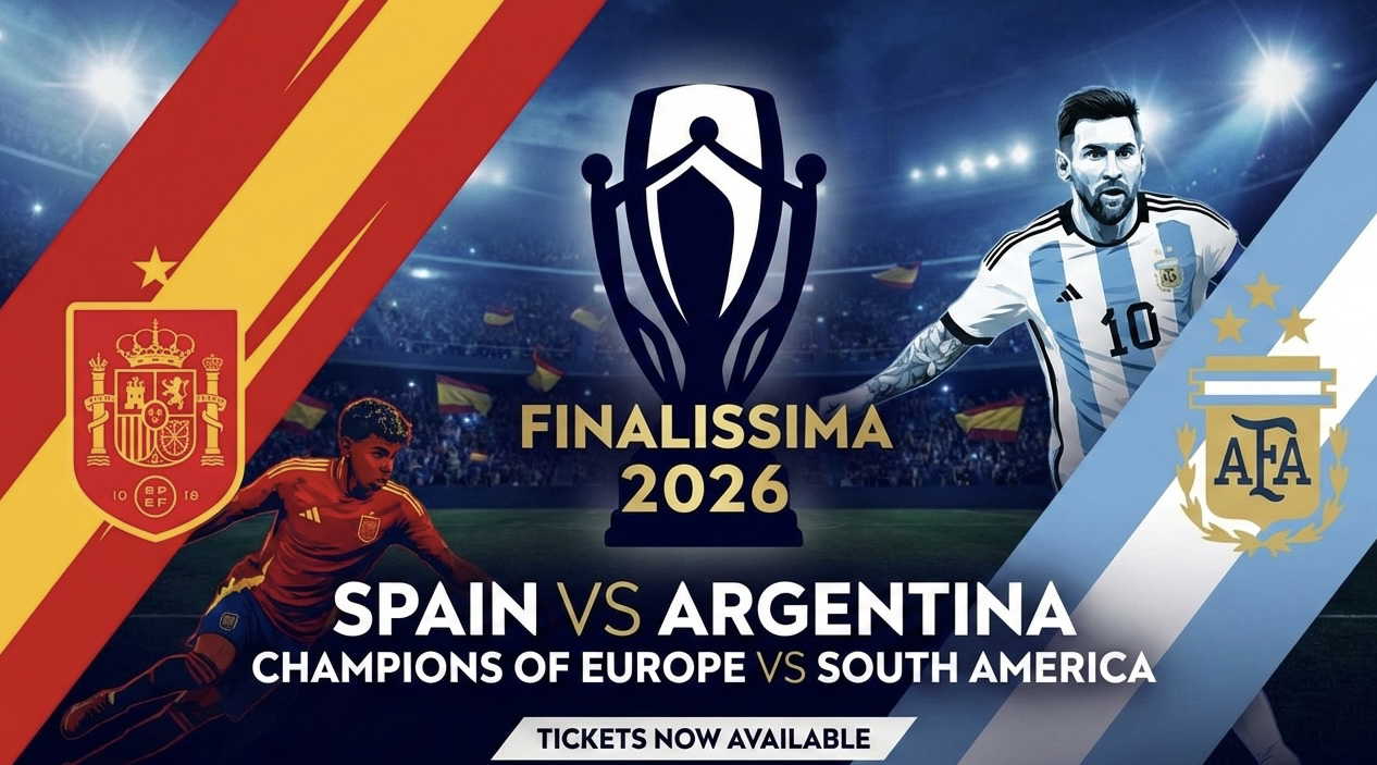 Finalissima 2026: Spain vs Argentina ticket sales begin