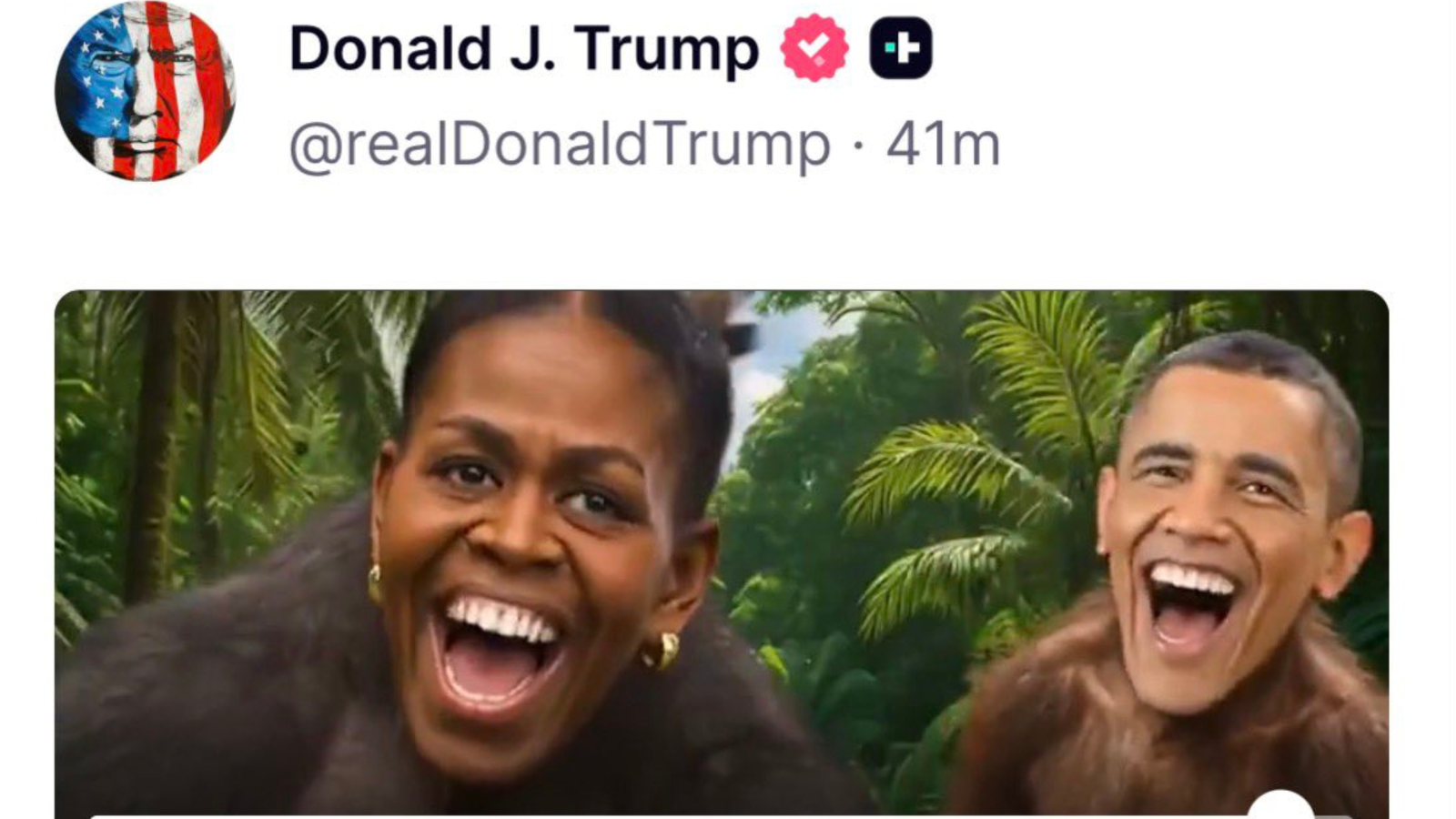 Donald Trump shares video depicting Obamas as monkeys, Internet calls it 'disgusting behaviour'