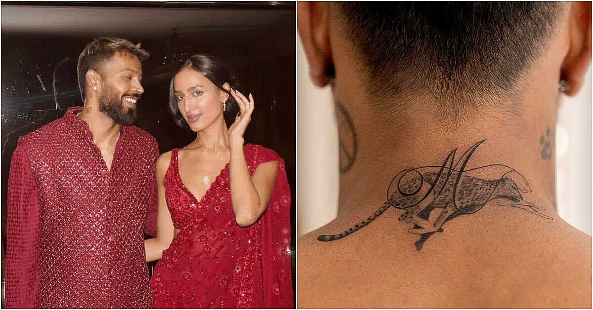 Hardik Pandya gets Mahieka Sharma’s ‘M’ tattooed before World Cup showdown