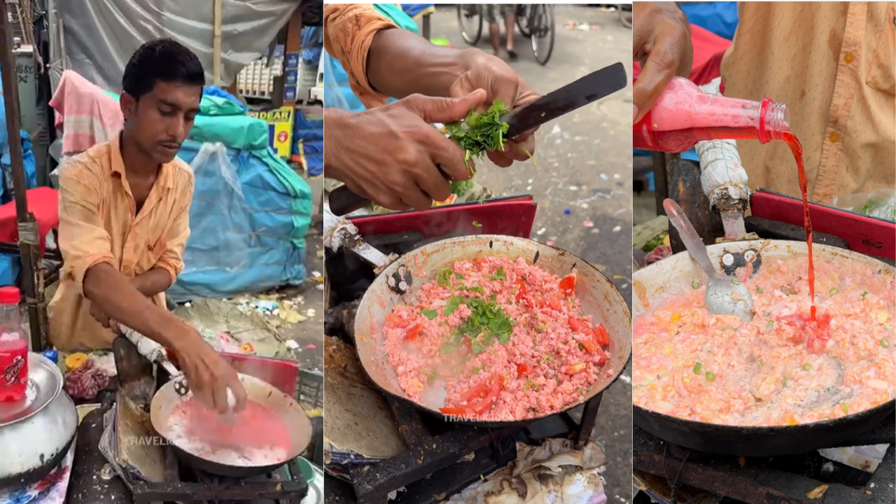 Kolkata street vendor makes scrambled eggs with energy drink, internet says it ‘illegal’ | WATCH