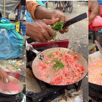 Kolkata street vendor makes scrambled eggs with energy drink, internet says it ‘illegal’ | WATCH