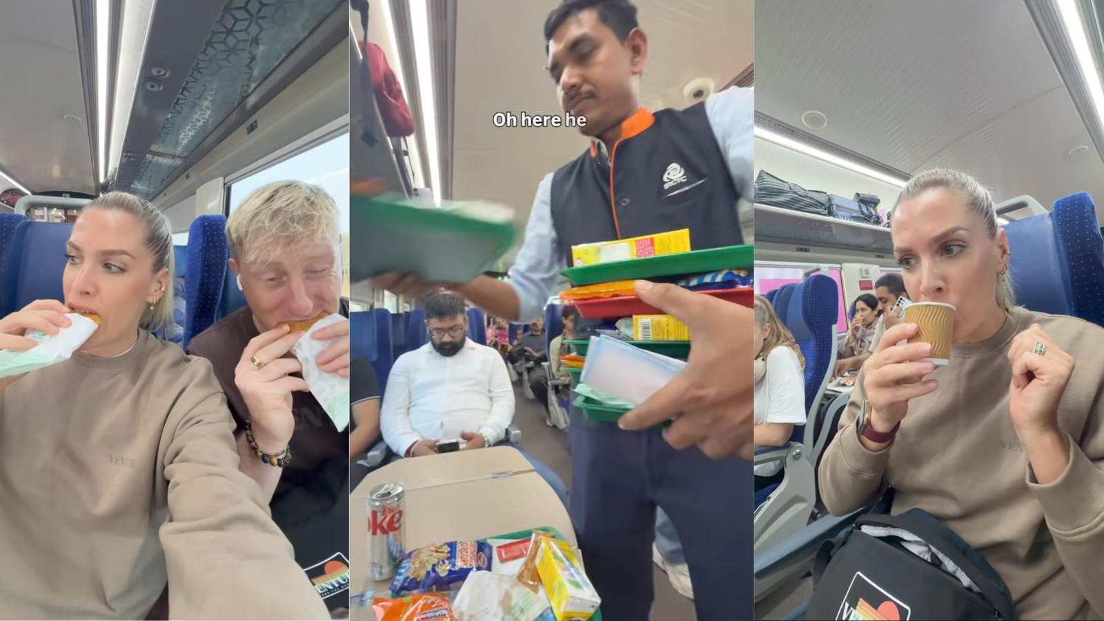 WATCH | British family goes viral praising Vande Bharat express, call indian train meals ‘delicious’