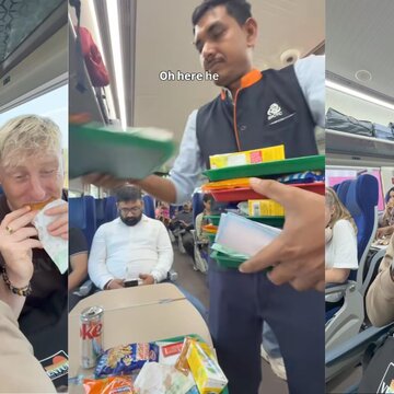 WATCH | British family goes viral praising Vande Bharat express, call indian train meals ‘delicious’