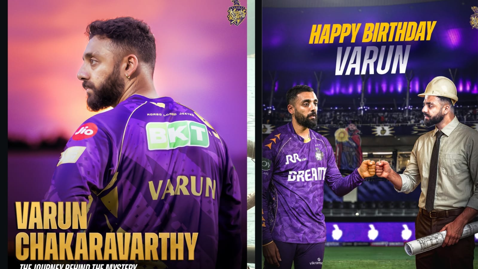 Varun Chakaravarthy gets birthday wishes from KKR and his fans