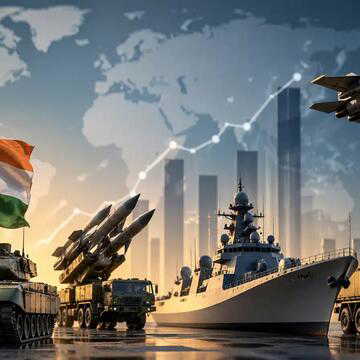 Where does India stand in global military spending with a $92.1 billion outlay?