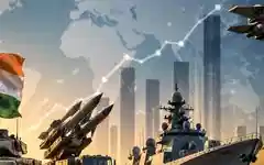 Where does India stand in global military spending with a $92.1 billion outlay?