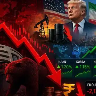 Stock market today: Sensex crashes, Nifty50 falls as rupee weakens and FIIs exit