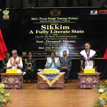 Sikkim declared fully literate, becomes fifth state in India to achieve milestone
