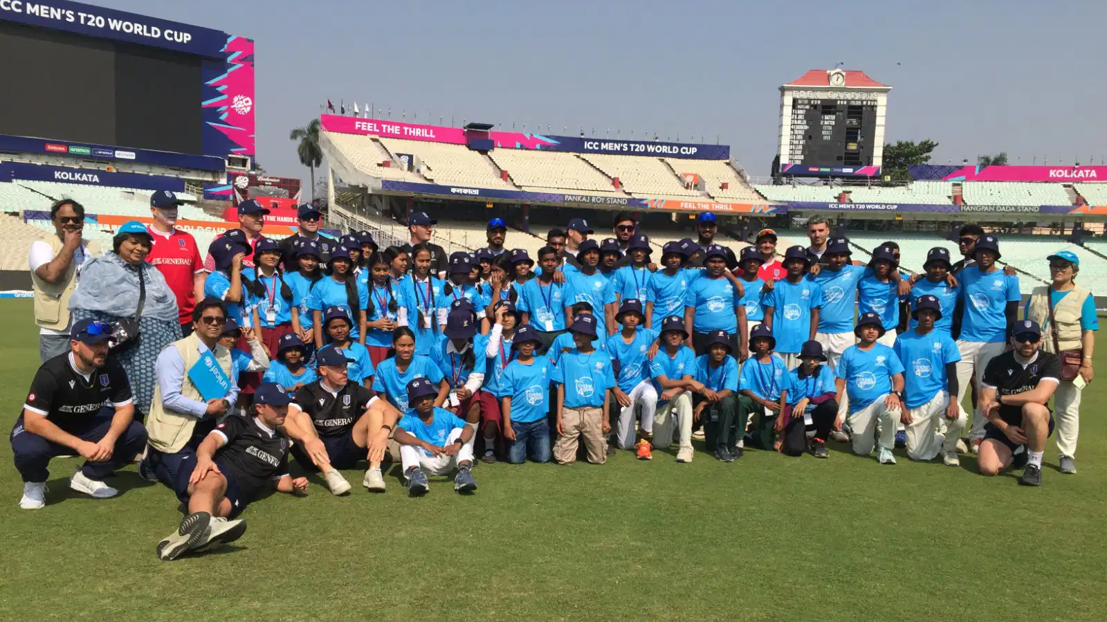 Game without borders: Italy's national cricket team shares joyful training session with schoolchildren at Eden Gardens ahead of T20 World Cup