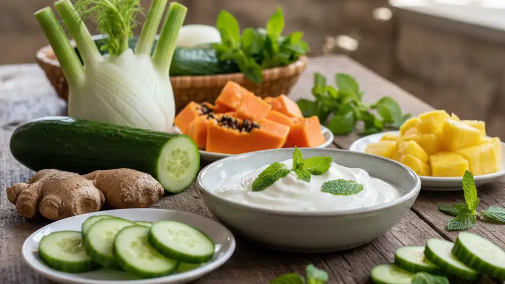 Suffering from bloating? Here is a list of simple diet additions to ease gas problems