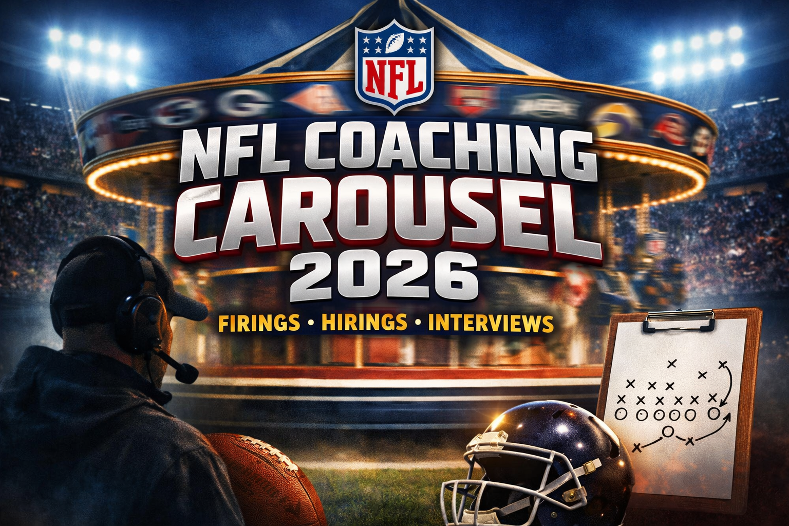 NFL coaching carousel 2026: Full tracker of head coach and GM firings, hirings and interviews