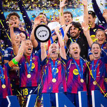 Barcelona Femeni crush  Olympique Lyonnais Féminin to reclaim Europe and complete historic quadruple