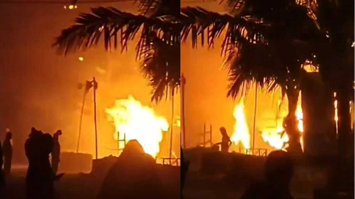 Devastating fire at Gangasagar Mela destroys multiple temporary shelters, raises safety concerns