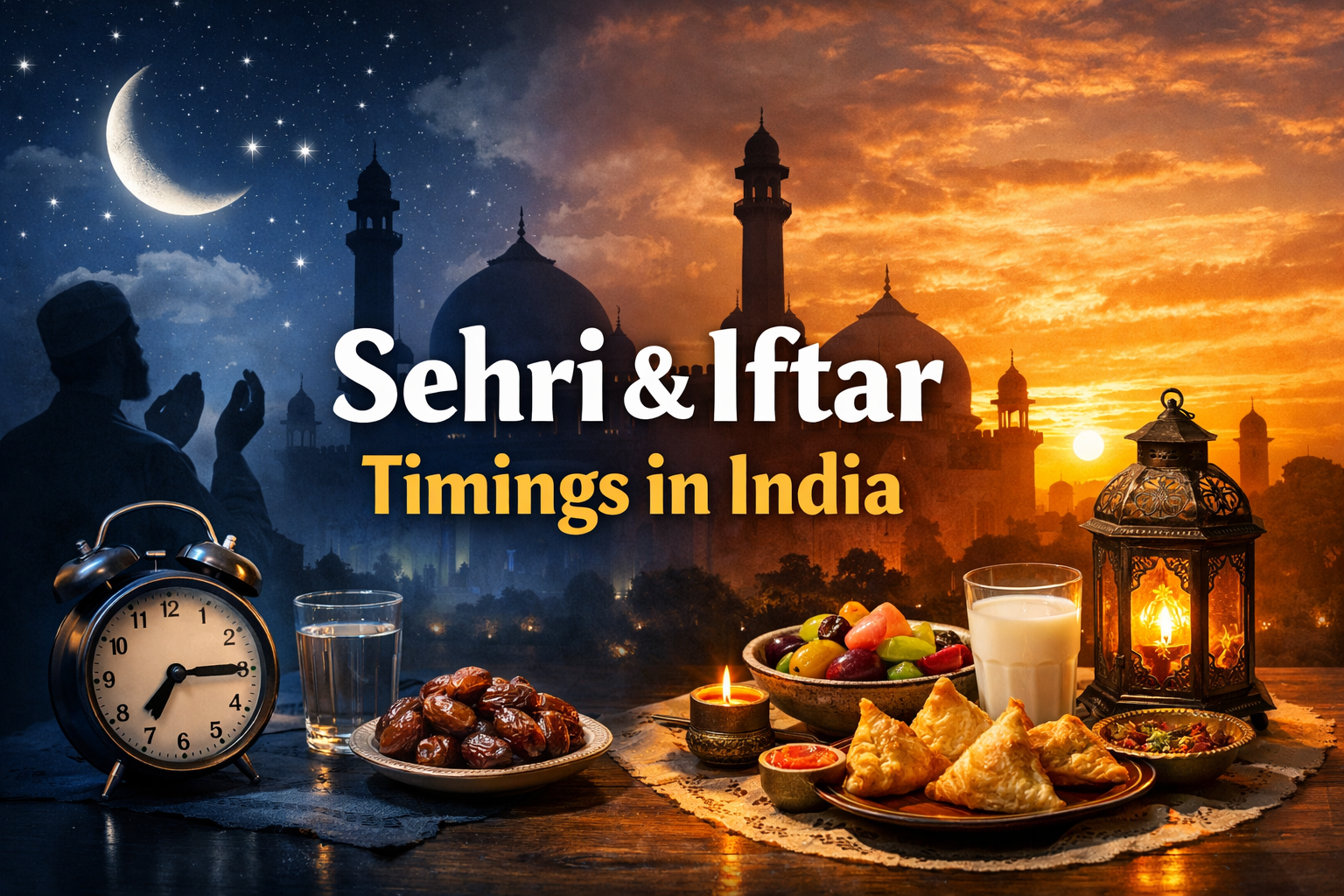 Sehri and Iftar timings across major Indian cities for March 1, 2026