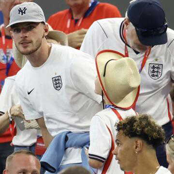 England stars celebrate World Cup-winning start with partners after Croatia triumph
