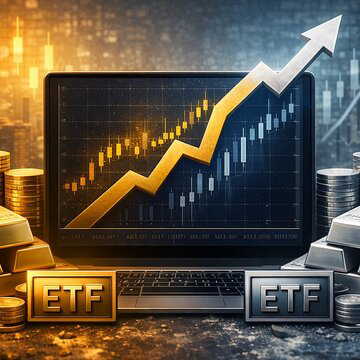 Indian gold and silver ETFs gain as international bullion prices climb once more