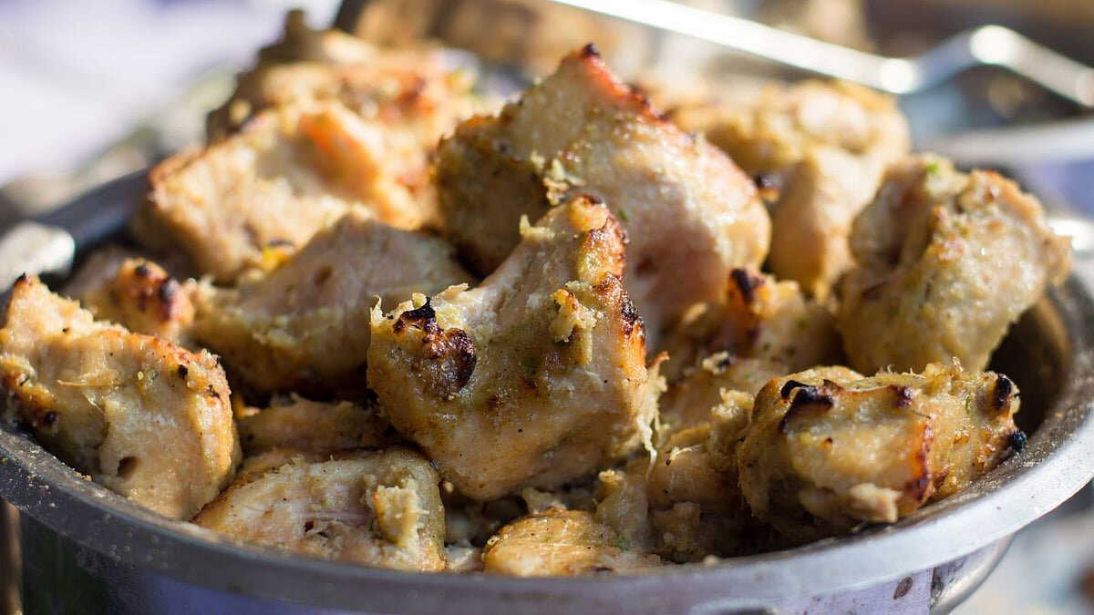 Chicken Reshmi Kabab recipe: Creamy, smoky kababs you can make at home