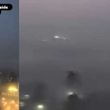 ‘Bengaluru inside fridge’, Viral video shows the effects of Cyclone Dwitha in Bengaluru, city wrapped in fog