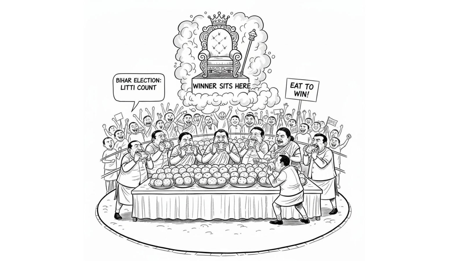 'Litti-Chokha' preps in full swing across Bihar's party offices, election counting in full swing