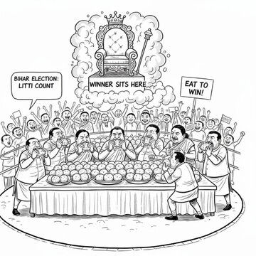 'Litti-Chokha' preps in full swing across Bihar's party offices, election counting in full swing