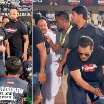 Salman Khan’s sweet moment with kids in Hyderabad goes viral| Watch