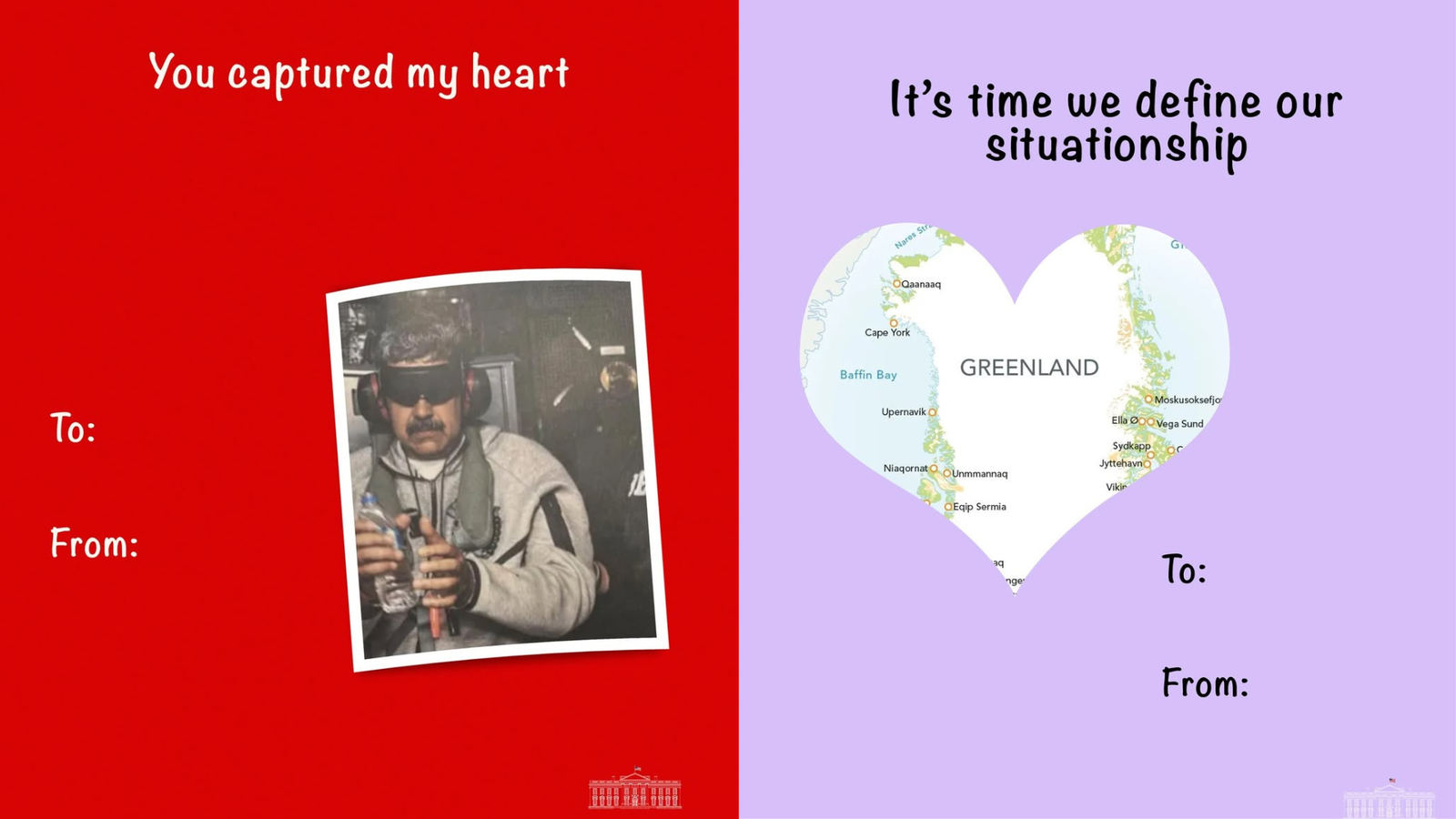 ‘Grow up’: Internet splits over White House’s Valentine’s Day post on Nicolás Maduro