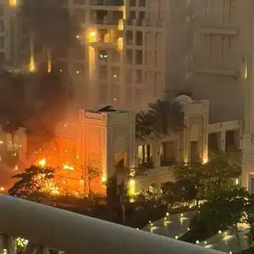 Fire in Dubai's Palm Jumeirah building leaves 4 injured, authorities secure site