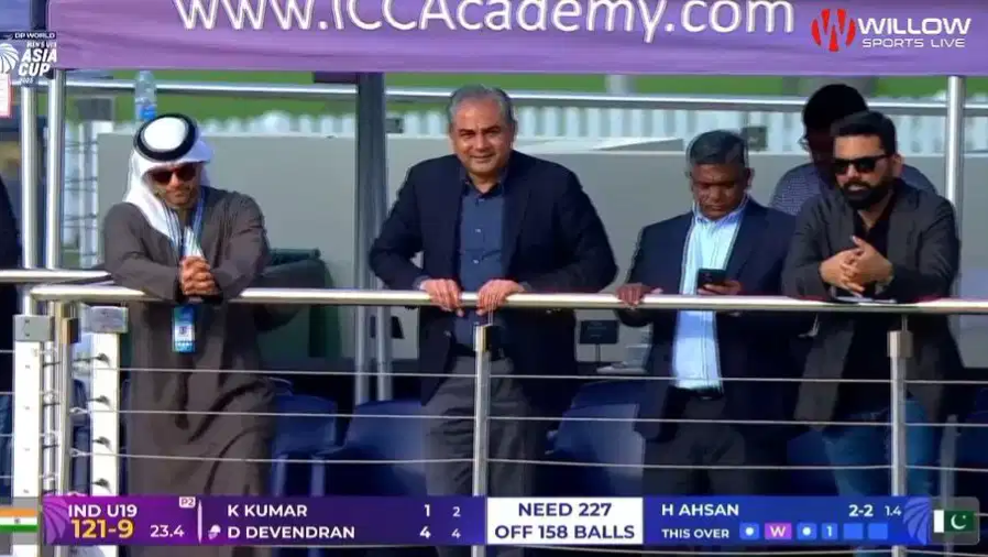 Pakistan dominate India in U19 Asia Cup final with Mohsin Naqvi in attendance