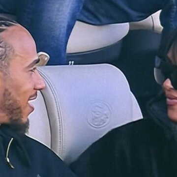 Hollywood’s hottest new pair? Kim Kardashian and Lewis Hamilton seen together at Super Bowl LX