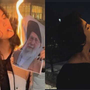 Iran protests return as women use fire and cigarettes to defy Khamenei