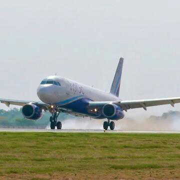Noida airport finally takes off as first flight lands from Lucknow today