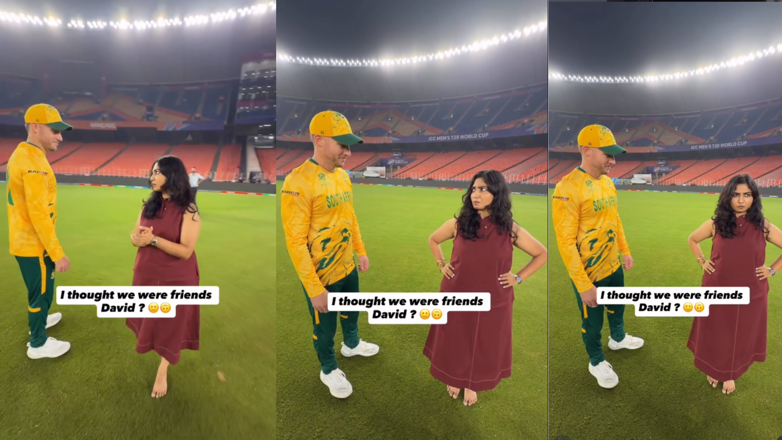 ‘I feel like disappearing’: Influencer alleges rape threats after viral video with David Miller at T20 World Cup