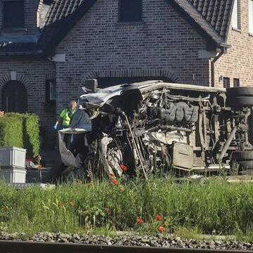 Belgian school bus carrying children hit by train, multiple fatalities reported