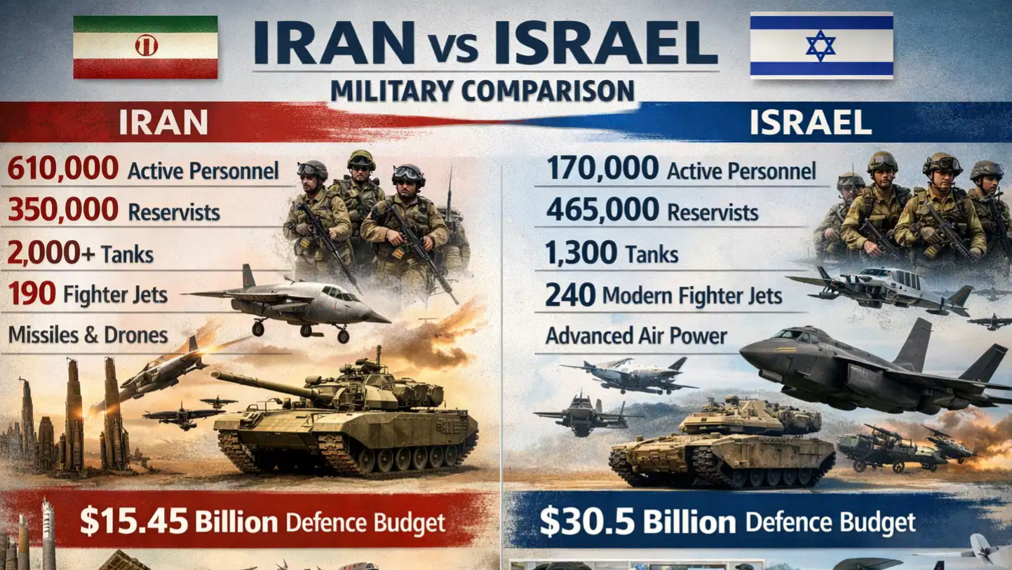 Are Iran and Israel comparable in terms of military power? Here's what you should know