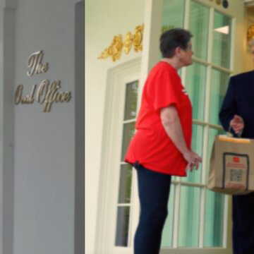 McDonald's delivery, a $100 tip, and Trump—White House moment grabs attention