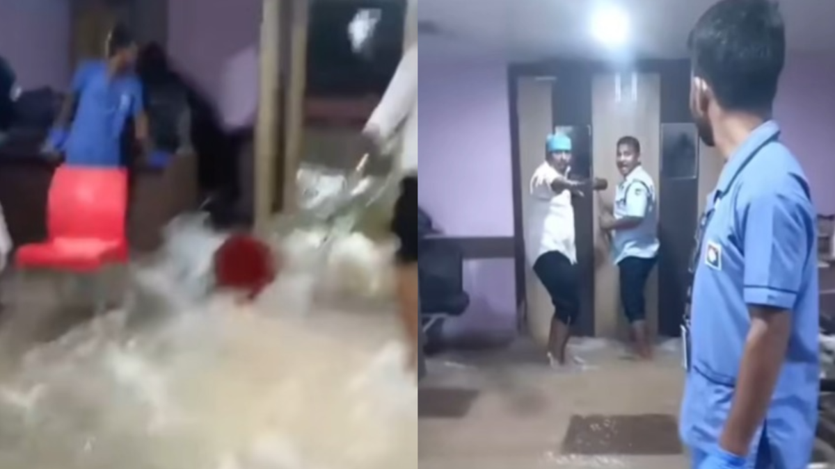 Is Peerless Hospital flooded? Viral video shows torrential Kolkata rain floods ward | Watch
