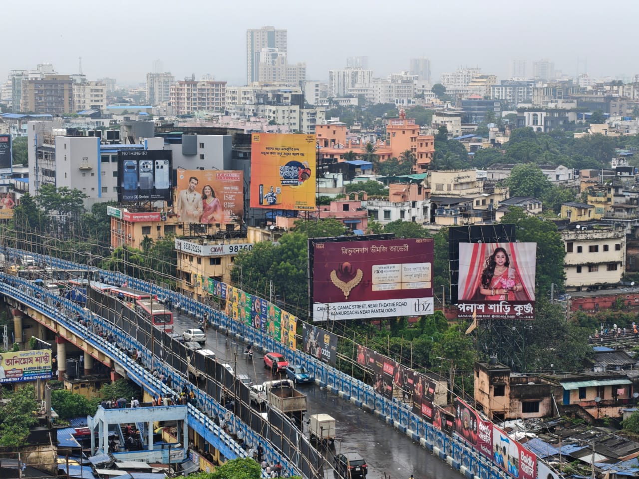 WATCH: Kolkata's Durga Puja pandals affected after overnight downpour, festive mood dampens