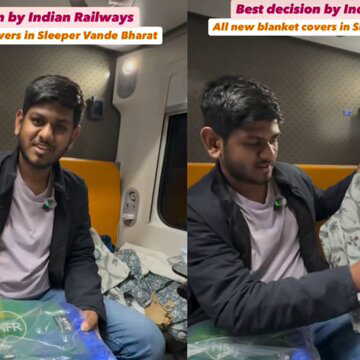 Indian Railways introduces removable blanket covers on Vande Bharat Sleeper trains | WATCH