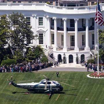 Trump plans White House helipad to shield South Lawn, stirs fresh debate
